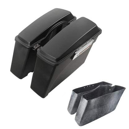 Matte Saddle Bags for Harley Softail FXST Springer Fatboy FLSTF (84-13)