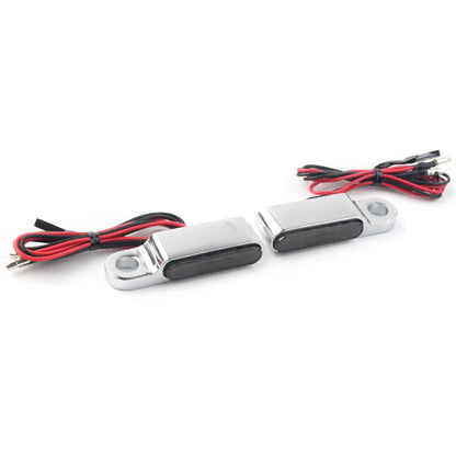 LED Turn Signal Light for Universal Motorcycle Chrome (No Year Specified)
