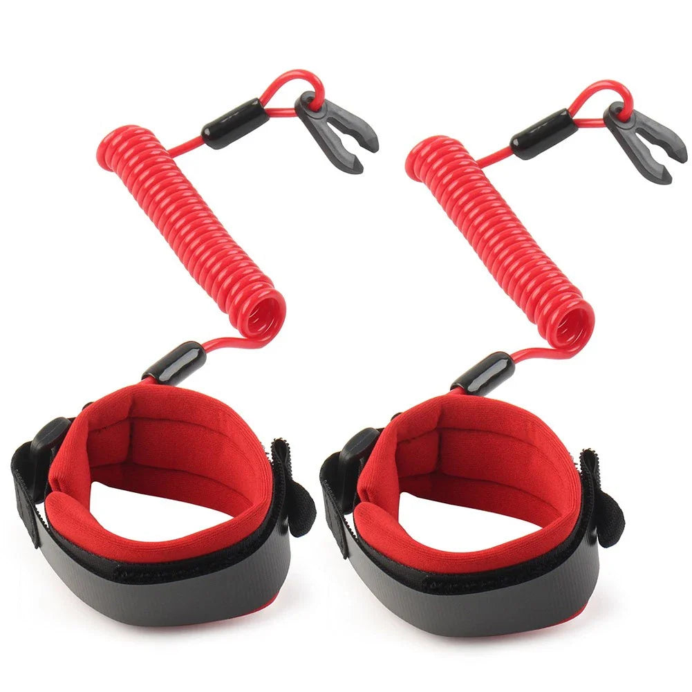 Yamaha Jet Ski Emergency Stop Switch Safety Lanyard Cord Red