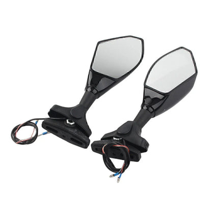 LED Turn Signal Rearview Mirrors for Honda Kawasaki Yamaha YZF R6S (2006-2016)