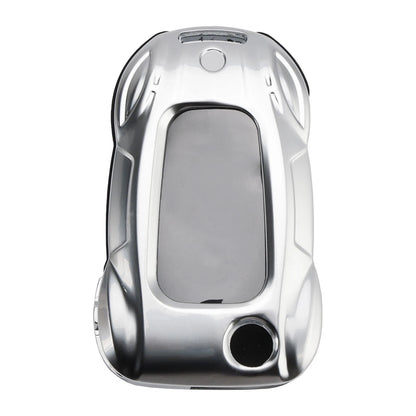 Leather Alloy Zinc Key Case Cover for VW Polo, Skoda (2010–2023)