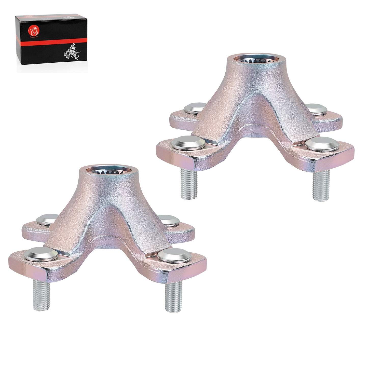 Pair of Rear Wheel Hubs for Suzuki Quadracer 450 (2006–2009)