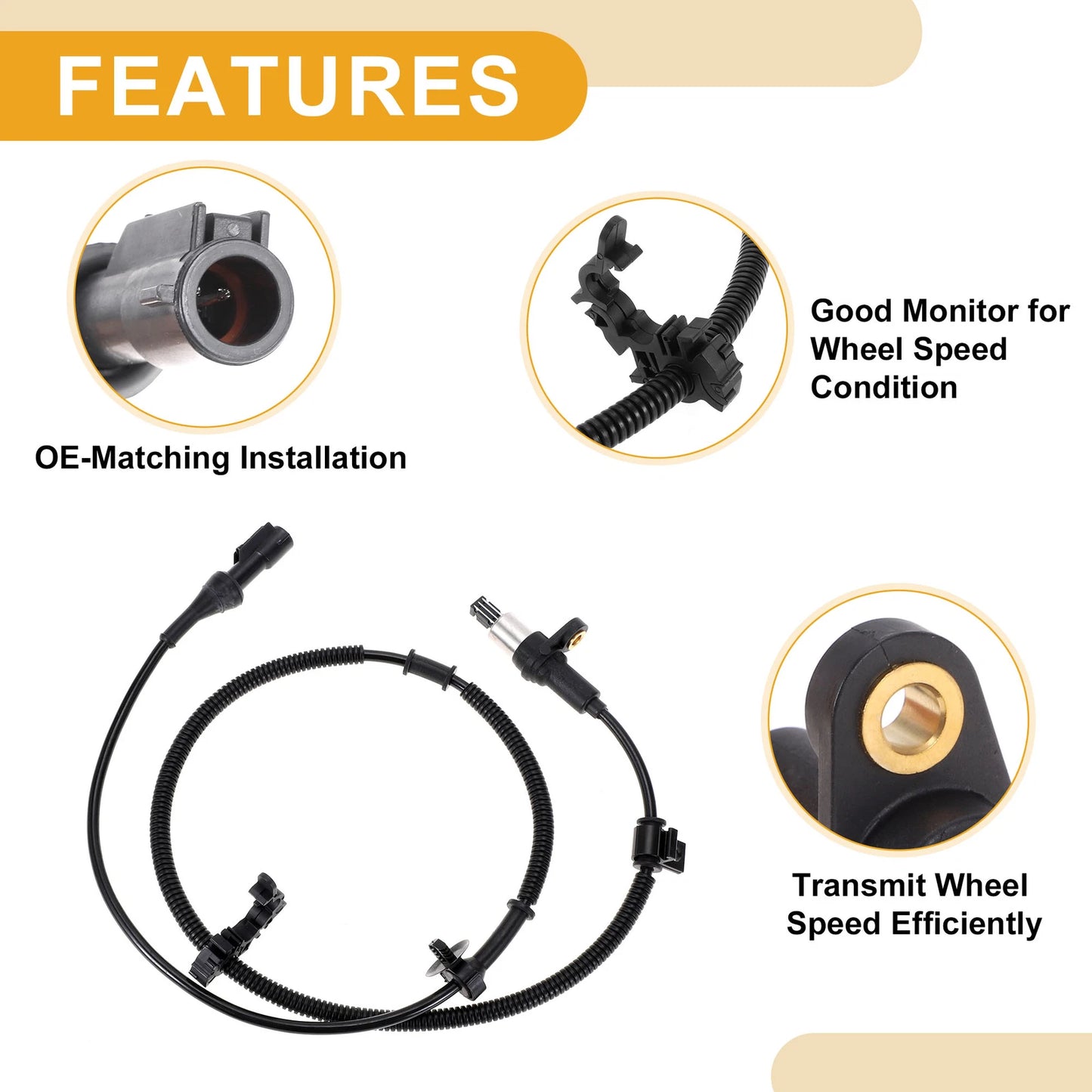 ABS Wheel Speed Sensor No.F81Z2C204AA for Ford Excursion (2000–2005)