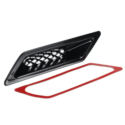 Front Air Vent Intake Duct Cover Trim Gloss Black / 1x / Honda Civic (2016–2021)