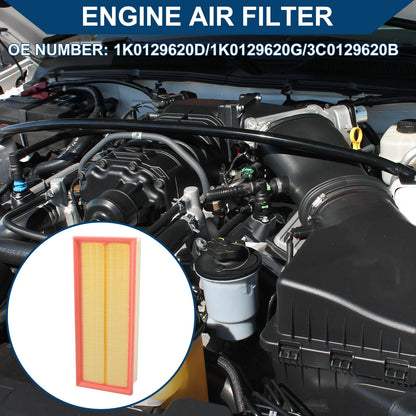 Car Engine Air Filter No. 1K0129620D/3C0129620B for Audi A3 2.0L (2009–2013)