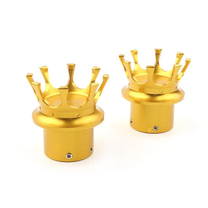 Front Axle Nut Covers  Gold for Harley XL 883 1200 Dyna Touring (2004-2023)