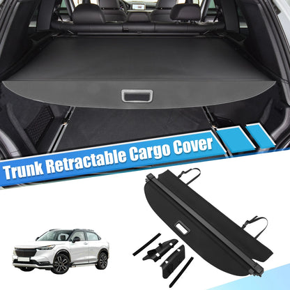 Cargo Cover for Honda HR-V (2015–2022) - Black Rear Trunk Shielding Shade