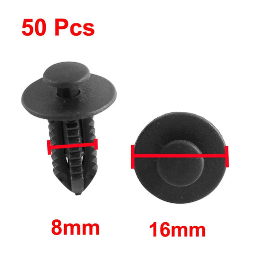 50 x Black Plastic Splash Defender Trim Mat Clips for Mercedes Benz