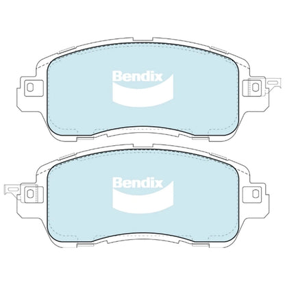 Set of 4 Front Disc Brake Pads for Mazda 2 DJ DL (2014–2025)