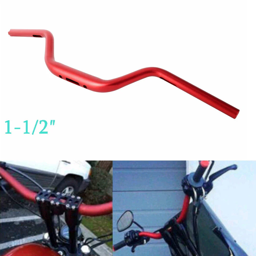 1-1/2" Tapered Moto Style Handlebar for Harley Dyna Low Rider, Sportster (2006-2023)