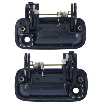 4x Front & Rear Left + Right Outer Door Handle Black for Toyota Hilux (1997–2005)