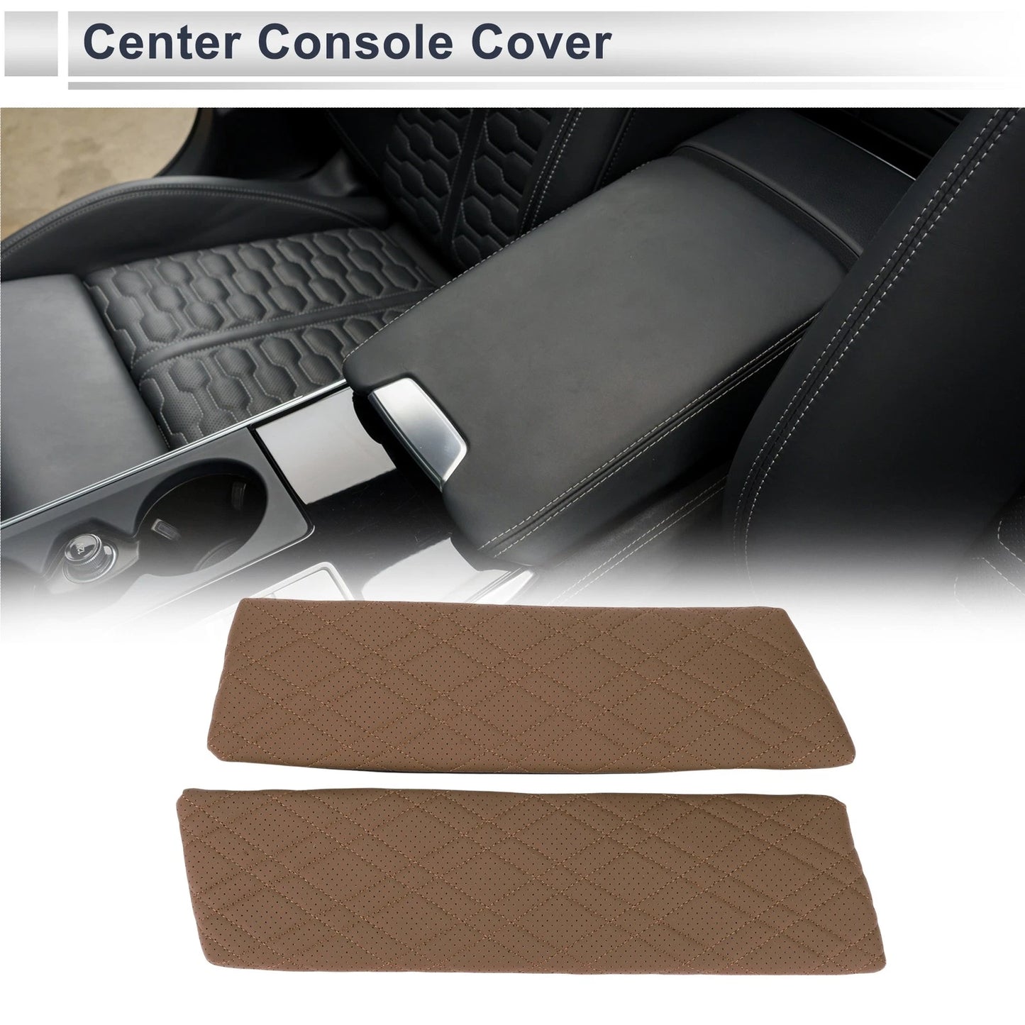 Center Console Cover for BMW 5 Series G30 (2018–2023) Brown Set of 1
