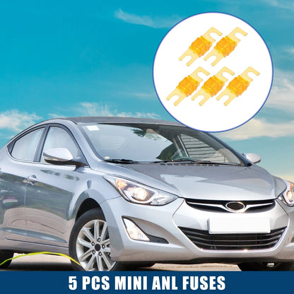 5 Pcs Mini ANL Fuses 40A for Car Motorcycle (Universal)