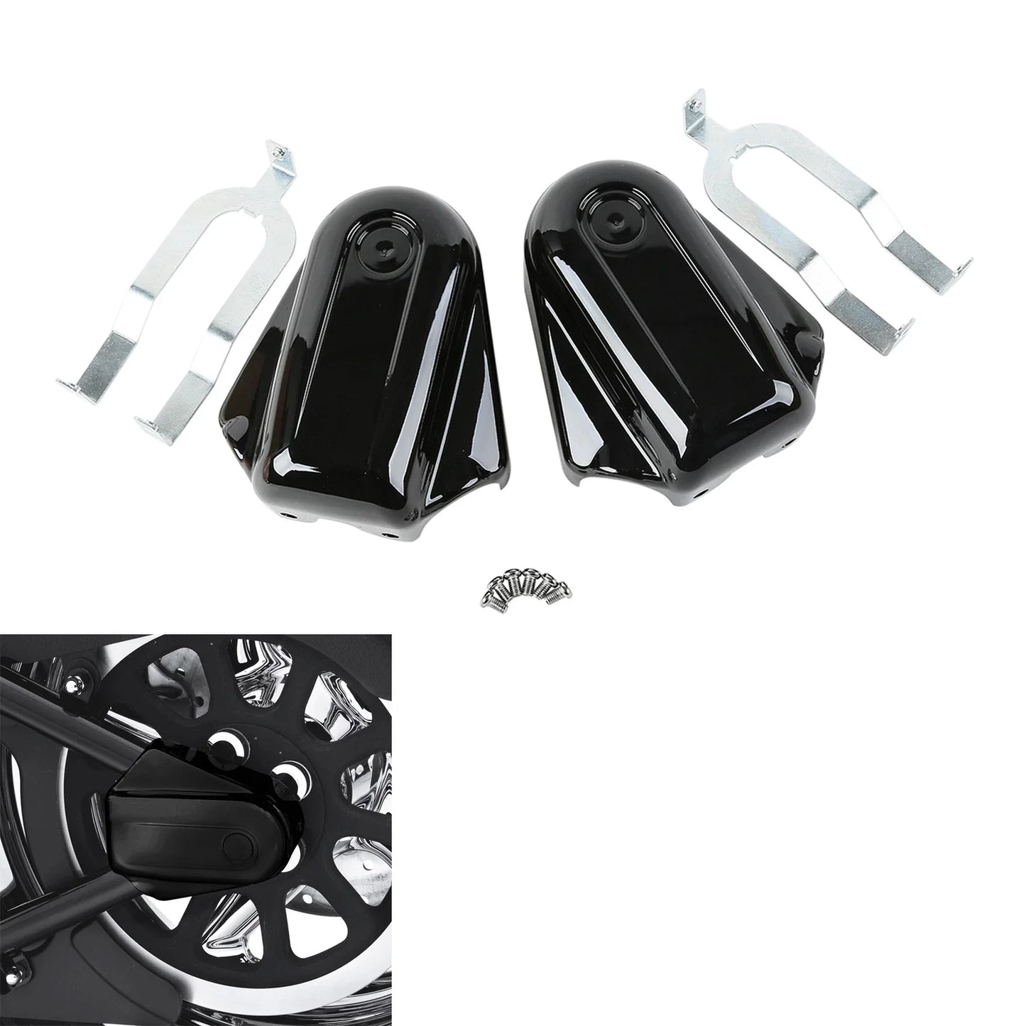 Black Rear Axle Cover for Harley Heritage Softail Classic (2008-2017)