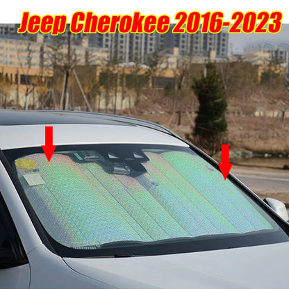 Front Windshield Sun Shade for Jeep Cherokee (2016–2023)
