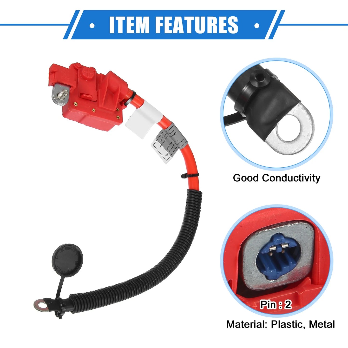 Positive Battery Terminal Cable No. 61129217004 for BMW X5 E70 X6 E71 (2007–2013)