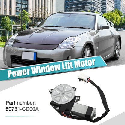 Front Left Power Window Lift Motor for Infiniti G35, Nissan 350Z (2003–2008) 80731-CD00A