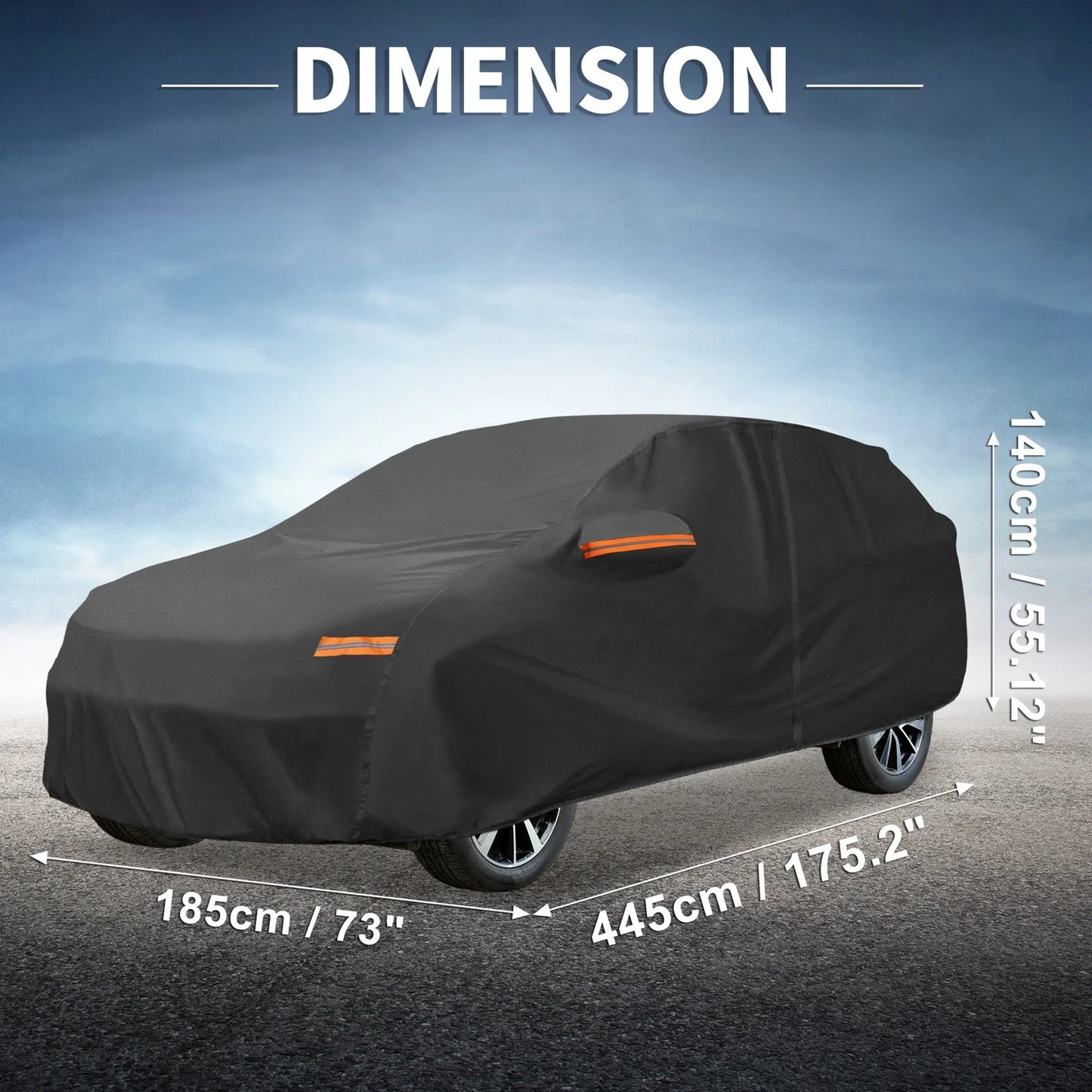 Waterproof Aluminum Film Car Cover for Hyundai Kona (2018-2023)