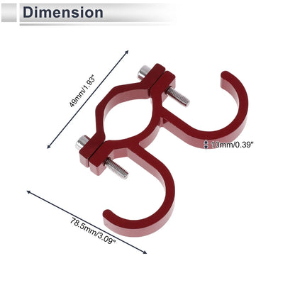 Set of 1 Arc Aluminum Alloy Motorcycle Hanging Hook for Universal Use
