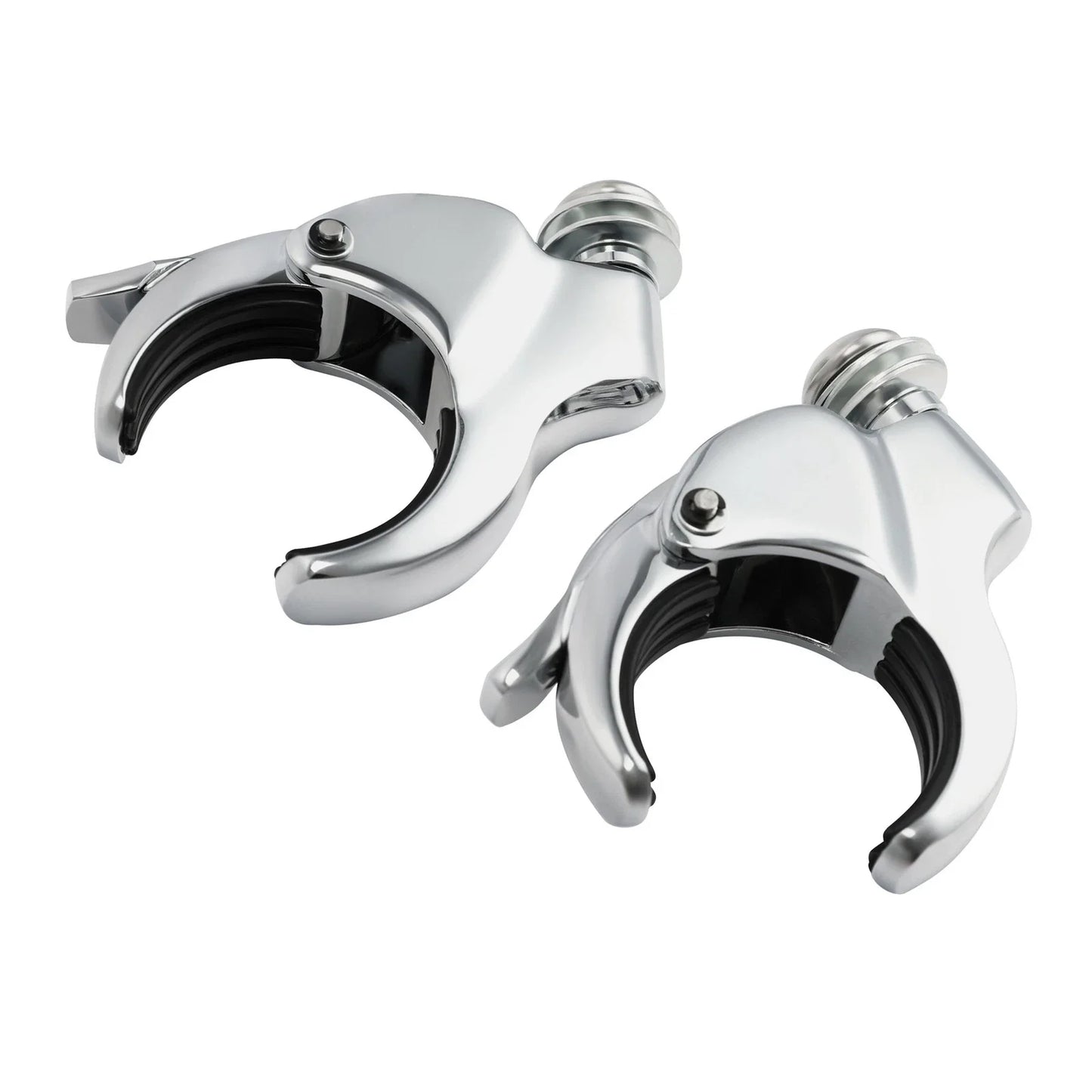 49mm Windshield Bracket Clamps for Harley Street Bob, Low Rider (2014-2025)