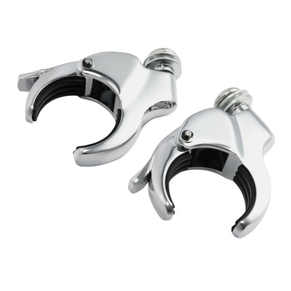 49mm Windshield Bracket Clamps for Harley Street Bob, Low Rider (2014-2025)