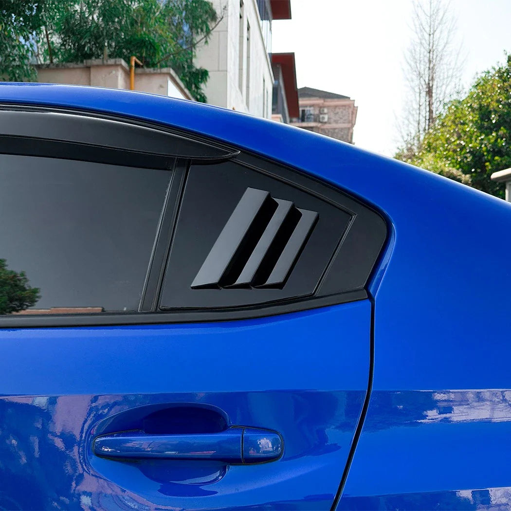 Gloss Black Rear Window Louver Shutter Cover for Subaru WRX STI VA (2014–2021)
