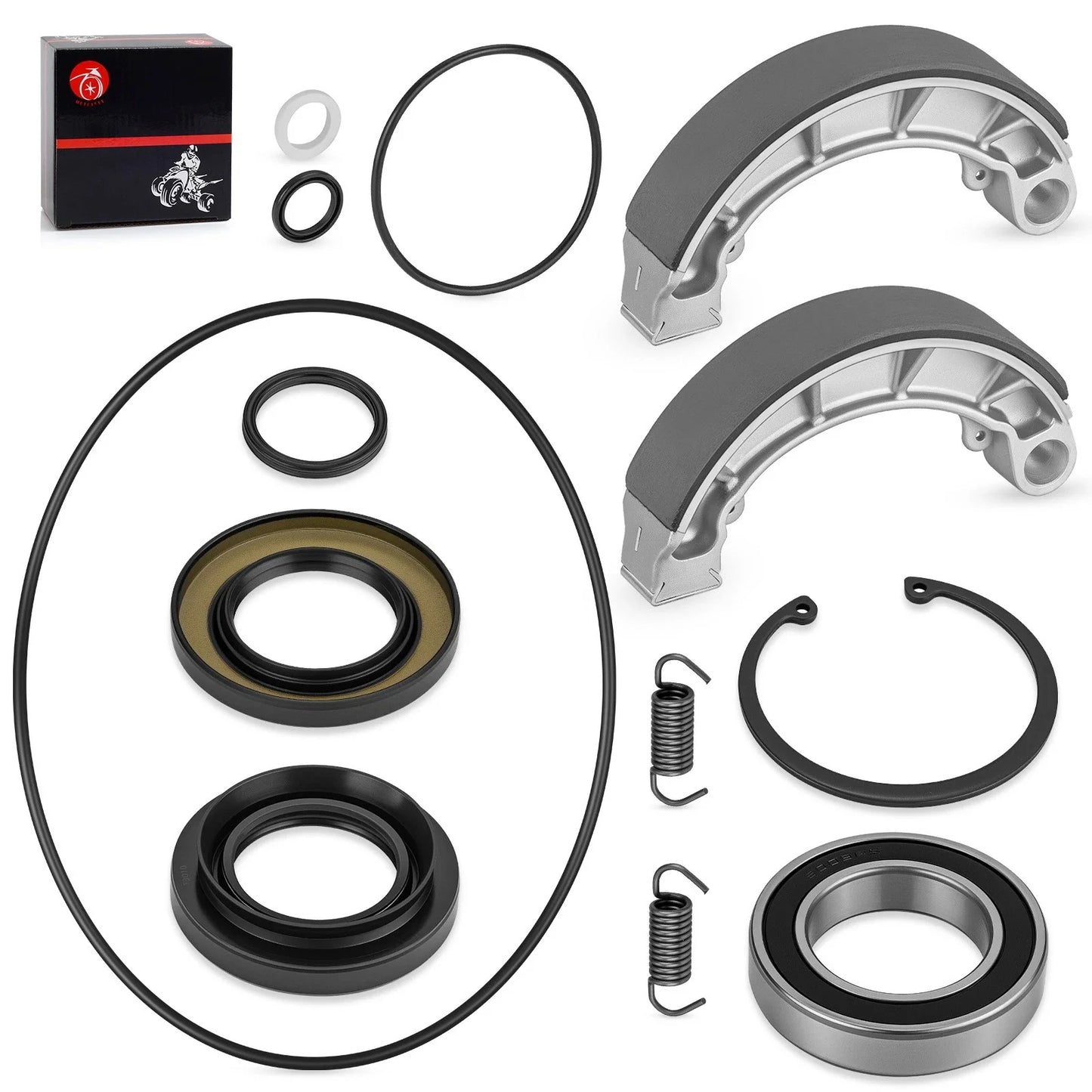 Rear Brake Drum Bearing Seals & Shoes Kit for Honda Rancher 420 (2007-2013)