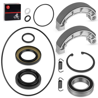 Rear Brake Drum Bearing Seals & Shoes Kit for Honda Rancher 420 (2007-2013)