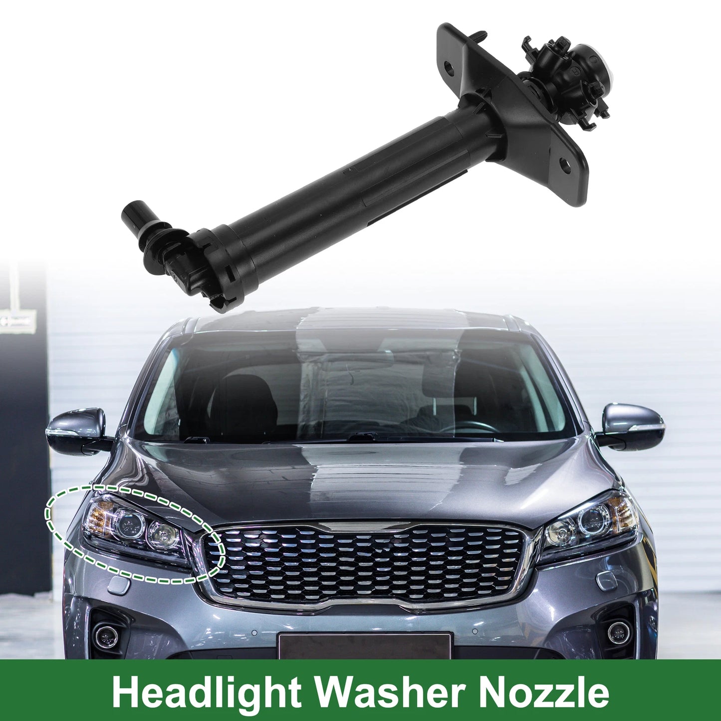Front Passenger Side Headlight Washer Nozzle for Audi A6 (2013–2018) No. 4GD955102A