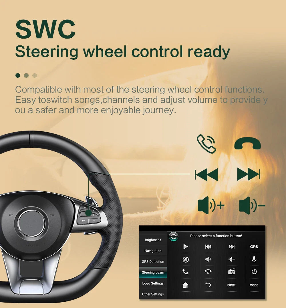 9'' Carplay Stereo GPS Navigation for Jeep Wrangler (2011-2023)