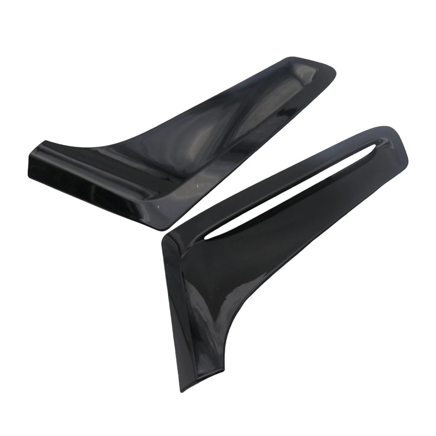 2 x Glossy Black Fender Side Air Duct Molding Trims for BMW 7-Series G12 (2016–2019)