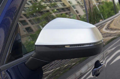 Side Wing Mirror Cap Covers Chrome wLane Assist for Audi Q7 4M (2016–2025)