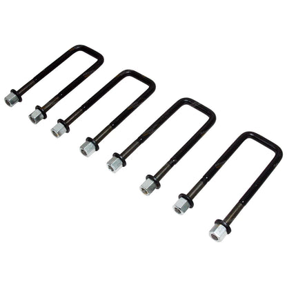 Set of 4 Extended Rear U-Bolts for Toyota Hilux KUN26 (2005–2014)