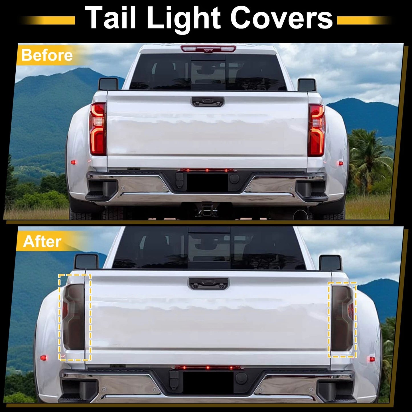 Tail Light Cover Trim for Chevrolet Silverado (2014–2023)