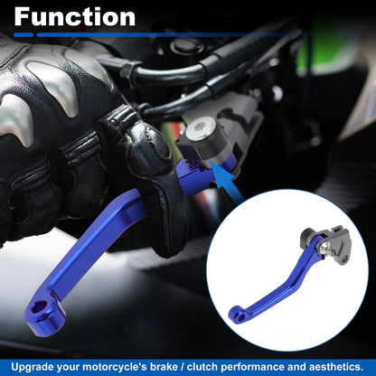 Short Brake Clutch Lever for Yamaha TTR125LE TW200 XT250 (2005–2023) Solid Blue