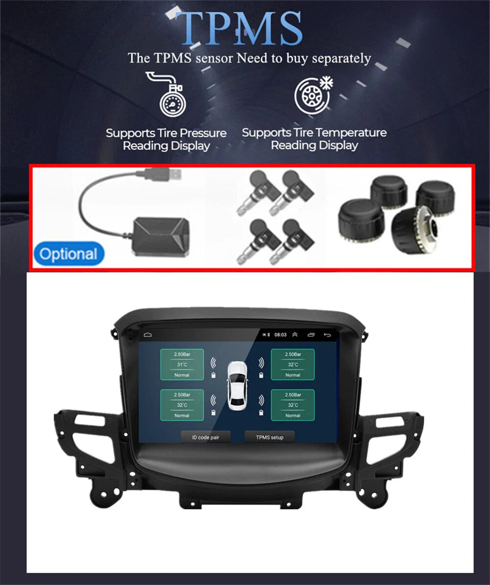 9" Android 14 Stereo Radio GPS Navi for Holden Commodore (2013-2017)