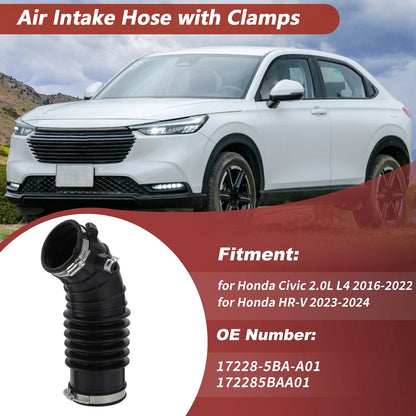 Air Intake Hose No.172285BAA01 for Honda Civic (2016–2022), HR-V (2023–2024)