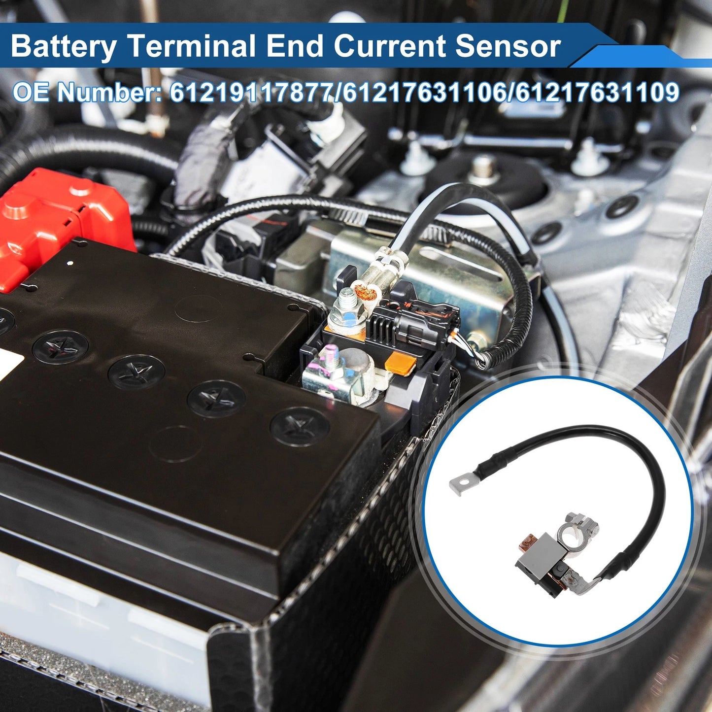 Battery Current Sensor No.61219117877 for BMW 320i (2013–2018)
