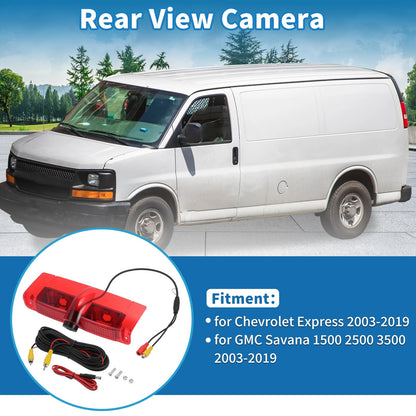Brake Light Rear Camera for Chevy Express, GMC Savana 1500 2500 3500 (2003–2019)