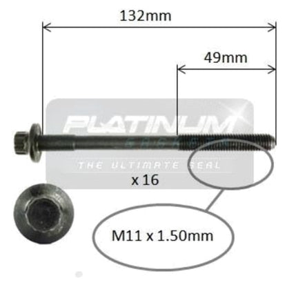 Engine Cylinder Head Bolt Set for Eunos 30X (1992–1996)