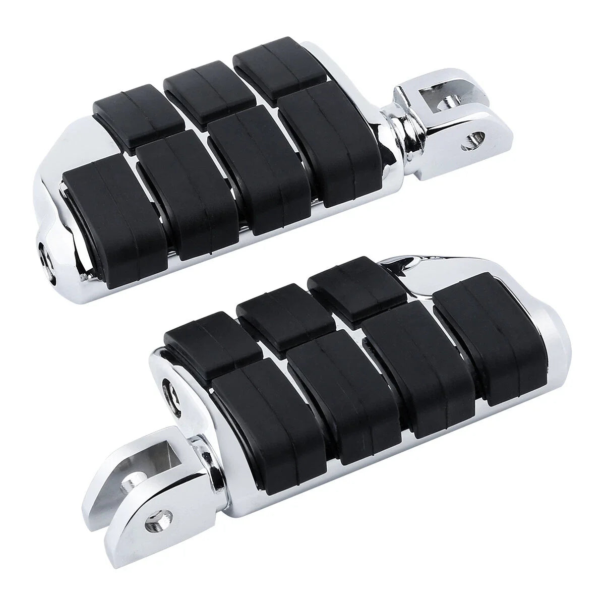 2x Footpegs Footrests Chrome Driver for Harley Softail Street Bob (2018-2025)