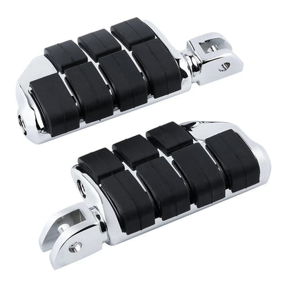 2x Footpegs Footrests Chrome Driver for Harley Softail Street Bob (2018-2025)