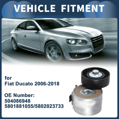 Belt Tensioner for Fiat Ducato (2006–2018) No. 504086948/5801881055/5802023733