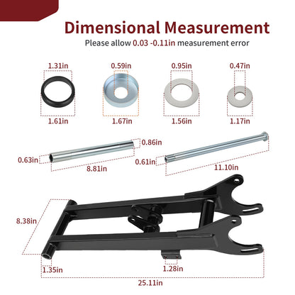 4" Extended Rear Swingarm for Yamaha Banshee 350 (1987–2006)