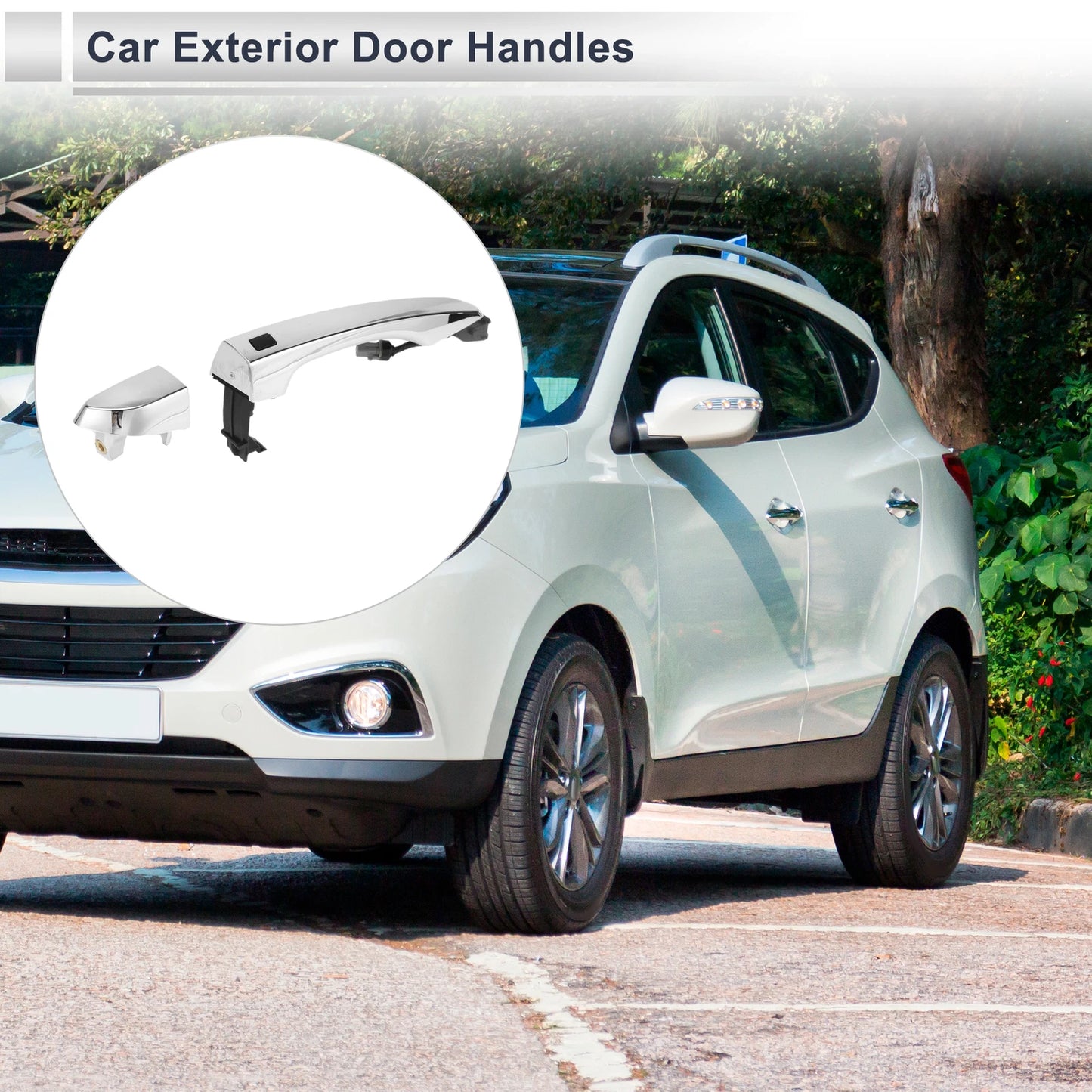 Front Right Door Handle for Hyundai Tucson (2016–2020) No. 82661D3710