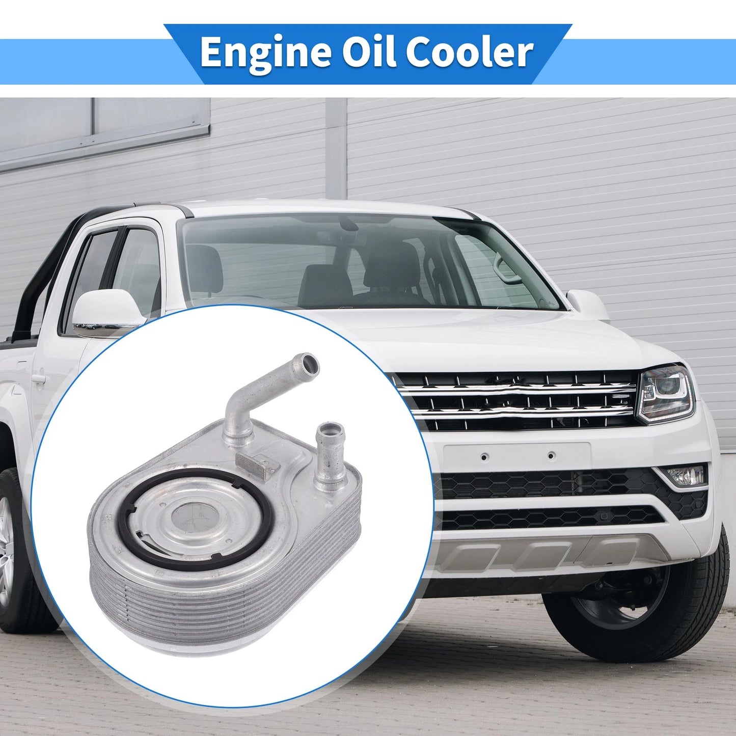 Engine Oil Cooler with Seals for Hyundai Tucson Kona (2016–2023) No. 264102B740