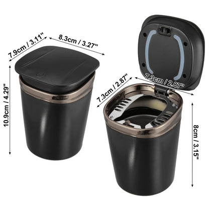 LED Ashtray Trash Can for Car (Universal Fit)