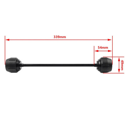 Front Wheel Axle Crash Slider for Kawasaki Z900 (2017-2019) Black