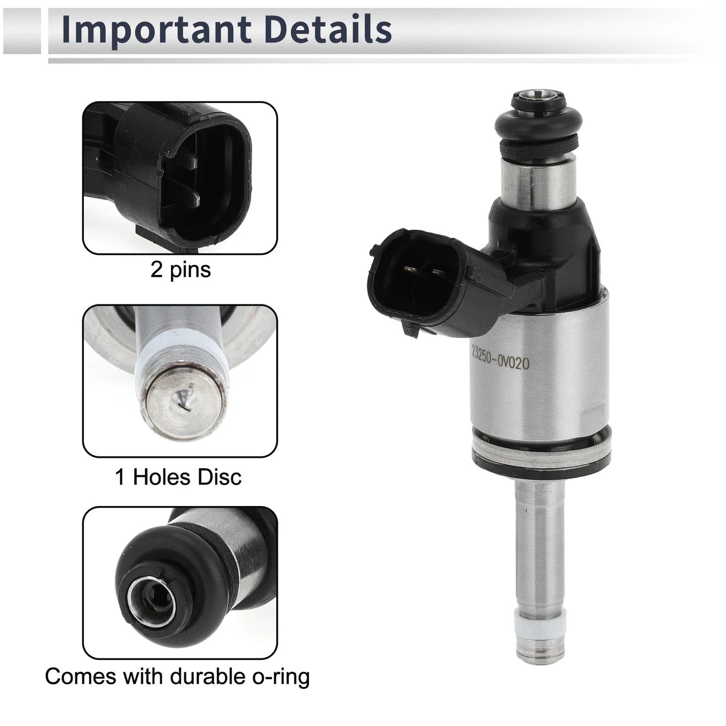 Fuel Injector No. 23250-0V020 for Lexus NX200t (2015–2017)