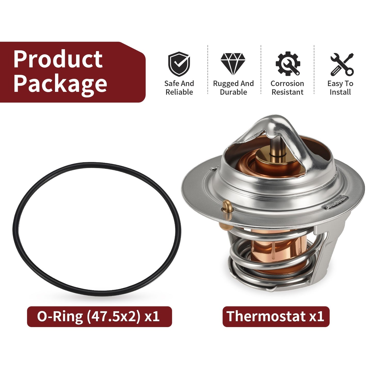 Thermostat & O-Ring for Honda XR650R, CBR600F (1987–2007)